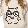 Free Monster Wearing Glasses SVG - Free Download