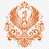 Beautiful Pheonix Stencil - Free PNG