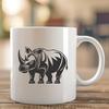 Stunning Rhino In SVG Format - Free Download