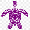 Ornate Sea Turtle Digital Art