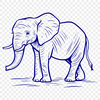 Elephant Printable Image In PDF File Format For Free Download