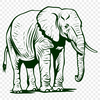 Artistic Elephant Vector Craft File