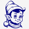 Free Unique Christmas Elf Design PNG - Commercial Use