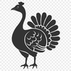 Artistic Turkey Digital Drawing - Free DXF