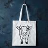 Cow Drawing In SVG, PNG, PDF And DXF Formats