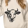 Artistic Cow Stencil In PNG For Free Download