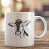 Artistic Cow Digital Drawing - Free DXF Download