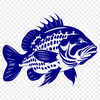 Unique Crappie Printable Artwork In SVG For Free Download