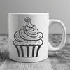 Cupcake In SVG Format - Free Digital Download, Commercial Use