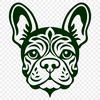 Beautiful French Bulldog SVG