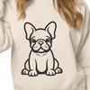 Free Sitting French Bulldog - PDF Digital File