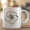 Floral Hibiscus In SVG - For Free Download, Commercial Use