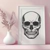 Skull Digital Artwork In PDF File Format For Free Download