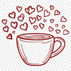 Cup Decal In SVG, PNG, PDF And DXF File Formats