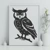 Stunning Perched Bird Vector Drawing