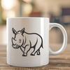 Creative Rhino In SVG & DXF