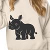 Stunning Rhinoceros Illustration for Creative Projects A digitally created illustration of a rhino, suitable for various uses such as vector art design or clip art.