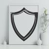 Modern Shield Vector Illustration for Design Projects Vector illustration of a shield, suitable for vector design projects.
