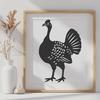 Turkey Illustration In SVG, PNG, PDF And DXF File Formats