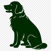 Artistic Golden Retriever Decal