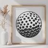 Creative Golf Ball Image - Free PDF Download