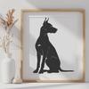 Creative Sitting Great Dane Clipart