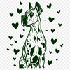 Unique Great Dane - Laser SVG Free Download