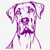 Artistic Dog Template - Free PNG