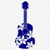 Floral Guitar Clipart - Free PNG Download