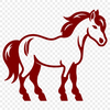 Standing Horse Printable Image - Free PDF