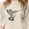 Stunning Hummingbird In DXF Format