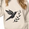 Flying Hummingbird Image - DXF Free Download