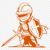 Knight Vector Illustration In PNG & SVG - Free Digital Download