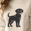 Artistic Standing Labrador Retriever SVG