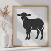 Artistic Sheep In SVG & DXF