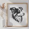 Stunning Australian Shepherd SVG - Free Commercial Use Download