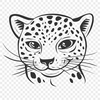 Stunning Big Cat - Laser Engraver PNG