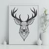 Free Unique Deer Drawing DXF - Commercial Use