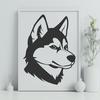 Husky Design In SVG, PNG, PDF And DXF Formats