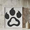 Paw Print In PDF For Download, Free Commercial Use