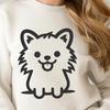 Stunning Pomeranian Vector Illustration