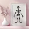 Standing Skeleton Illustration - Free PDF