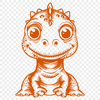 Cute Dinosaur Digital Artwork