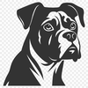 Stunning Dog Printable Image - Free DXF Download