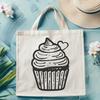 Beautiful Cupcake In SVG - Free Download