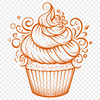 Beautiful Cupcake Printable Image - Free PNG