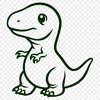 Creative Dino In DXF - Free Digital Download