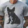 Beautiful Sitting French Bulldog DXF