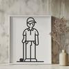 Artistic Golfer - Laser Engraver PNG Free Download