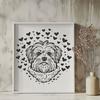 Beautiful Havanese Digital Art - Free SVG